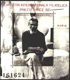Constantin Brâncuși — artwork or philatelic material from the Art on Stamps archive