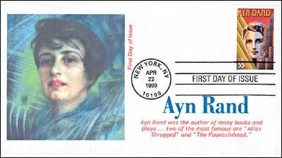 Ayn Rand: The Stamps Collector — original stamp illustration