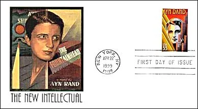 Ayn Rand: The Stamps Collector — original stamp illustration