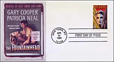 Ayn Rand: The Stamps Collector — original stamp illustration
