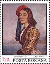 Romania, 1971. Balkanfila III, Scott 2247c. Joseph Stieler, "Rosa Botzaris", Greece.