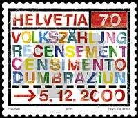 Census on Postal Stamps — original stamp illustration