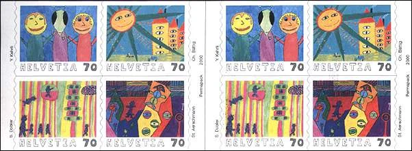 Original philatelic illustration from Children in Art — Part 2