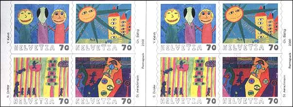 Children's Paintings Contests — original stamp illustration