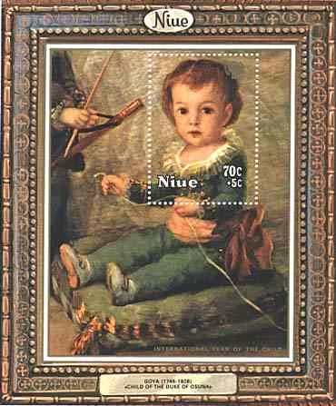 Children's Paintings on Stamps — original stamp illustration