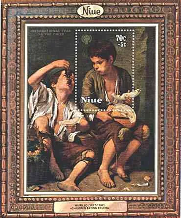Children's Paintings on Stamps — original stamp illustration