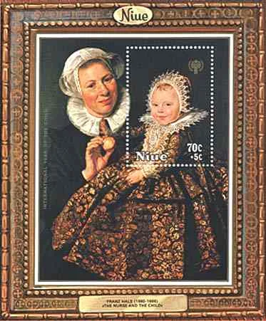 Children's Paintings on Stamps — original stamp illustration