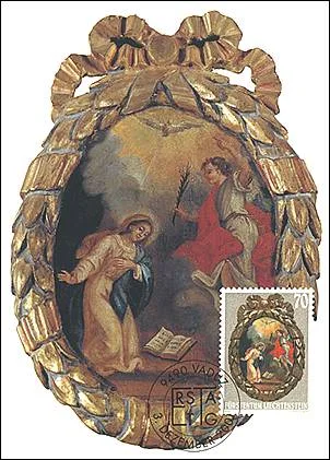 Christmas 2001 Liechtenstein Stamps