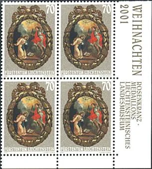 Christmas 2001 Liechtenstein Stamps