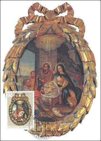 Christmas 2001 Liechtenstein Stamps