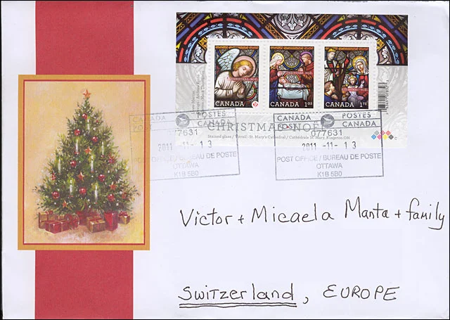 Christmas Art 2011 — original philatelic illustration