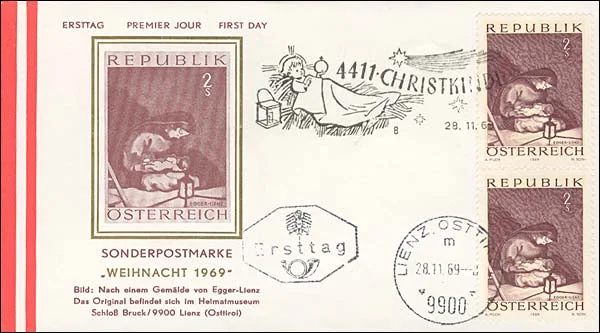 Christmas Philatelic Beauties — original stamp illustration
