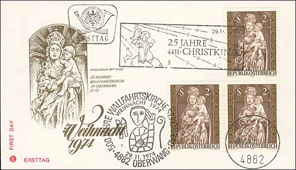 Christmas Philatelic Beauties — original stamp illustration