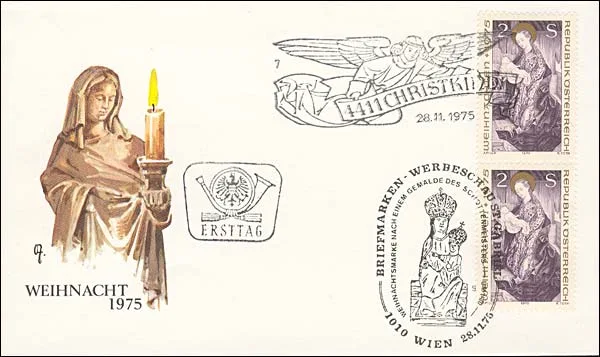 Christmas Philatelic Beauties — original stamp illustration