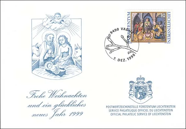 Christmas Philatelic Beauties — original stamp illustration