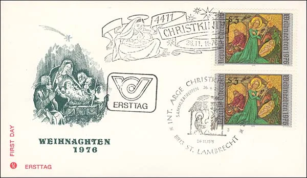 Christmas Philatelic Beauties — original stamp illustration