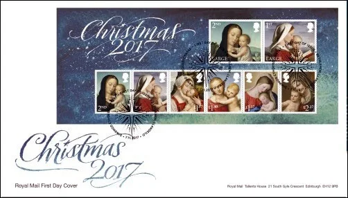 Christmas Stamps UK 2017 — original stamp illustration