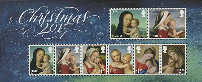 Christmas Stamps UK 2017 — original stamp illustration