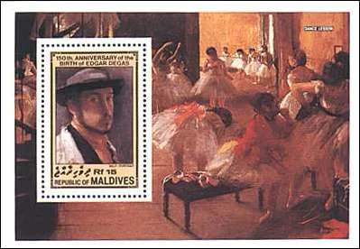 Maldives, 1984. Dancing Class, 1876. Washington - Corcoran Museum. Sc. 1068