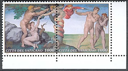 Devils on Postal Stamps — original stamp illustration