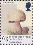 Devils on Postal Stamps — original stamp illustration
