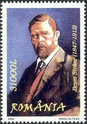 Dracula on Postal Stamps — original stamp illustration