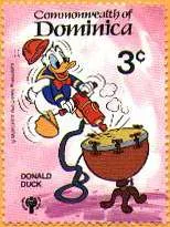 Ducks on Stamps — original stamp illustration