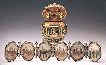 Imperial Napoleonic Easter Egg. Presented by Czar Nicholas II to his mother, Dowager Empress Maria Feodorovna, Easter 1912.