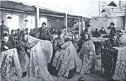 Embroidery — original stamp illustration