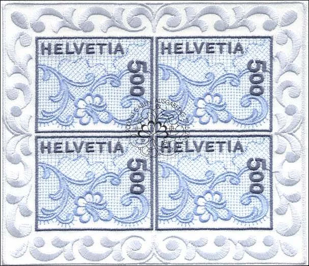 Embroidery — original stamp illustration