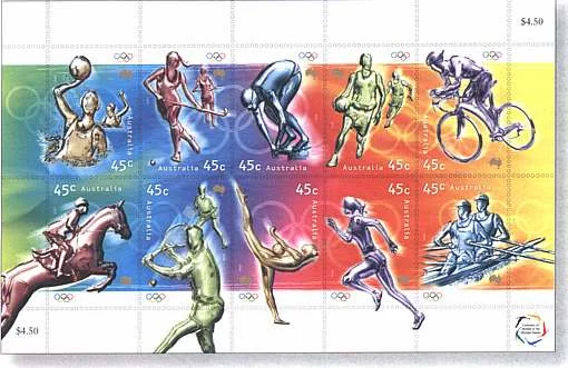 Fluid Athlets on Stamps