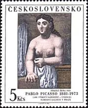 Czechoslovakia, 1981. Pablo Picasso, Standing Woman, Scott 2390.