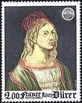 France, 1980. Albrecht Dürer (1471-1528), Self-portrait, 1493. Sc. 1688.