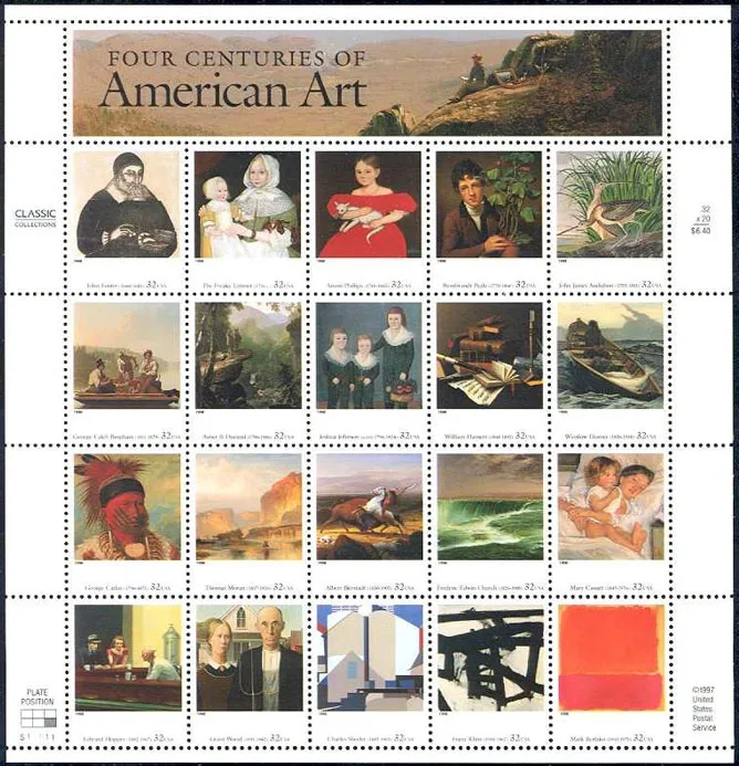 Four Centuries of American Art on Stamps