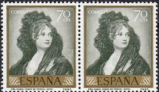 Francesco Goya - the Great Spanish Painter, on Stamps — original stamp illustration