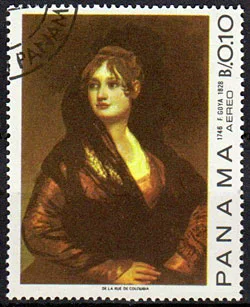 Francesco Goya - the Great Spanish Painter, on Stamps — original stamp illustration