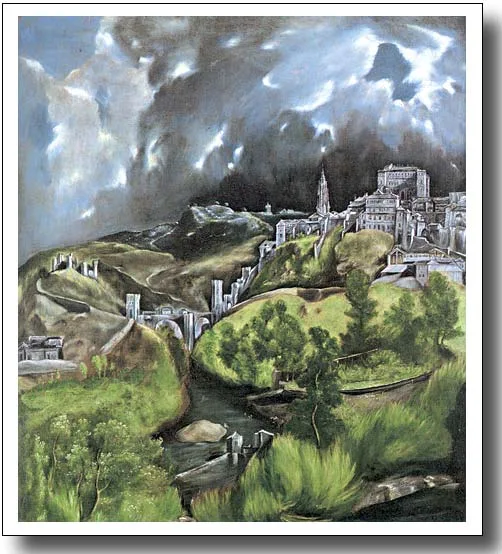 Great Works of El Greco from the Metropolitan Museum, NY — original stamp illustration