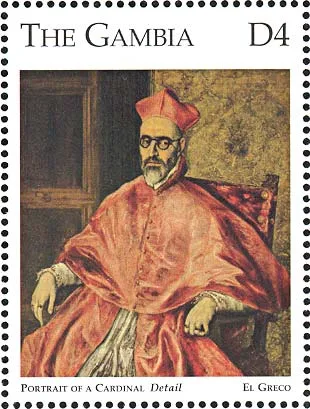 Great Works of El Greco from the Metropolitan Museum, NY — original stamp illustration
