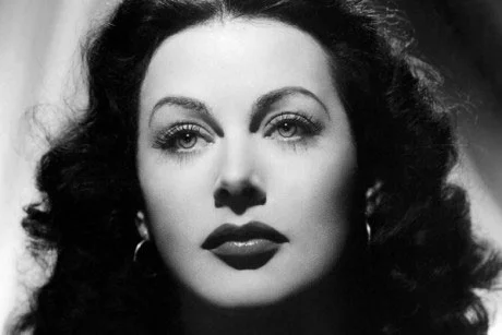 Hedy Lamarr on Stamps original illustration
