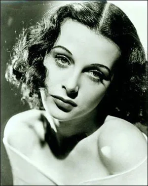 HEDY LAMARR, THE ACTRESS AND INVENTOR — original stamp illustration