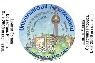 Hundertwasser's 3rd Death Anniversary — original stamp illustration