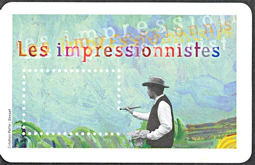 Original illustration from Impressionist Painters on a French Booklet 2006