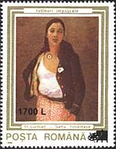 Inflation and Deflation in Romania 2000, on Stamps — original stamp illustration