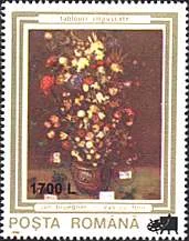 Inflation and Deflation in Romania 2000, on Stamps — original stamp illustration
