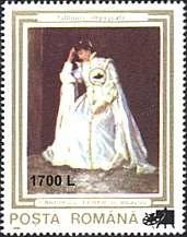 Inflation and Deflation in Romania 2000, on Stamps — original stamp illustration