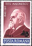 Inflation and Deflation in Romania 2000, on Stamps — original stamp illustration