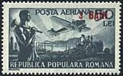 Inflation and Deflation in Romania, on Stamps — original stamp illustration