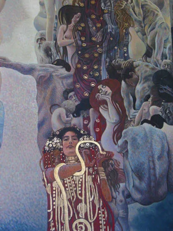 Klimt Stamp Book by Austria Post — original stamp illustration
