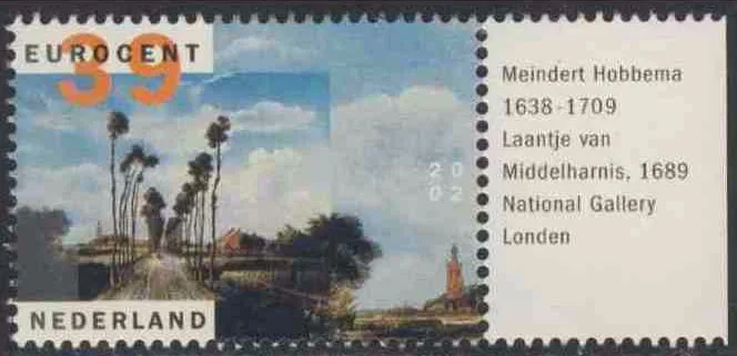 Landscape Paintings on Stamps — original stamp illustration