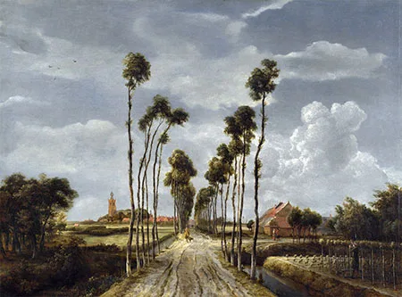 Landscape Paintings on Stamps — original stamp illustration